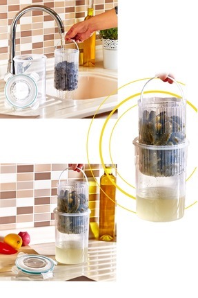 Meleni Home Saklama Kabı Süzgeçli Şeffaf 1.5 l Fiyatı - Trendyol