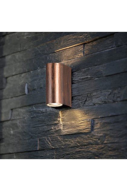232Lamp Copper Mosaic Case Double-Way Wall Sconce Pvc (2 Gu10 Daylight Bulbs Are Our Gift)