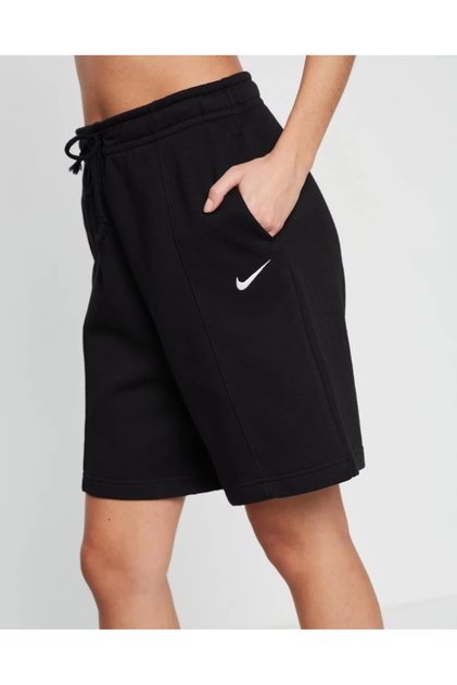 Sportswear Essential Fleece High-rise Shorts Şardonlu Pamuklu Yüksek Bel Şort( Geniş Kalıp)