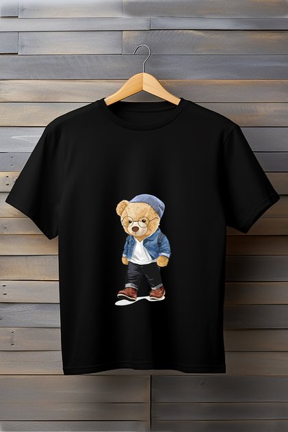 Wandering Bear Printed Basic T-Shirt