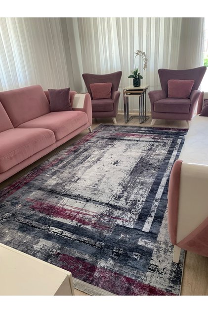 Dijital Baskı Yıkanabilir Kaymaz Taban Leke Tutmaz Yolluk Kilim Salon Mutfak Halısı