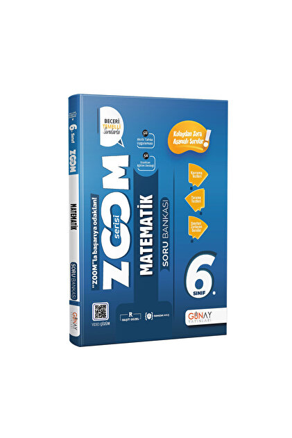 Günay Yayınları Yeni Müf. 6. Sınıf Matematik Zoom Serisi Soru