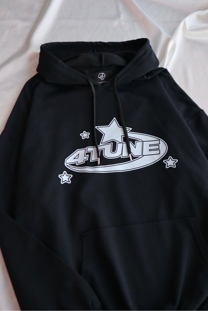 Black Hooded 4 Tune Sweatshirt