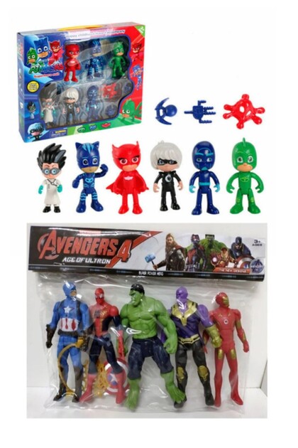Brother Toys Pj Masks Pijamaskeliler 10-Piece Figure + 5-Piece
