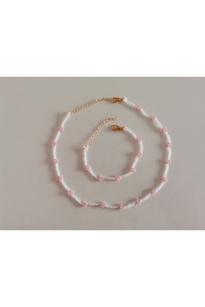 Little Steps Sand Bead Daisy Children's Necklace & Bracelet