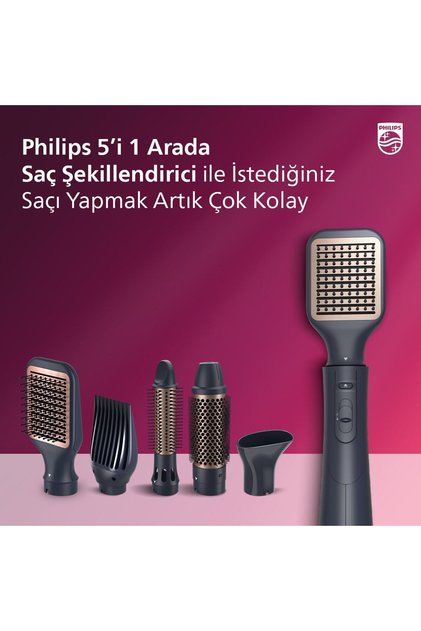 BHA530/00 5000 Serisi 5'i 1 Arada Argan Yağlı Saç Şekillendirici