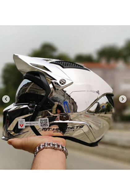 MT A2 Silver Helmet Mt Streetfighter Sv - Chromed- Trendyol