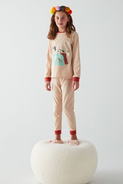 Penti Kız Çocuk Lost Sock 4lü Pijama Takımı - 4