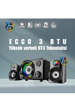 Dark SP-213 11W RMS 2+1 Multimedia Speaker Hoparlör (DK-AC-SP213