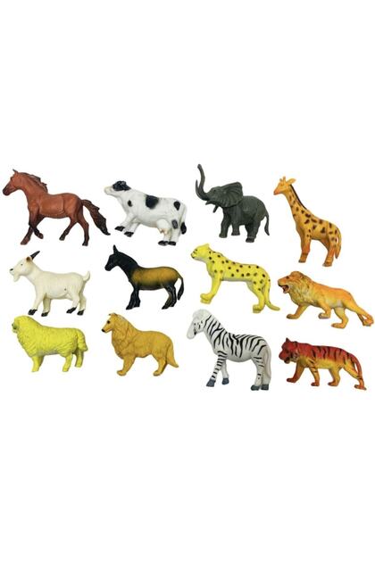 Brother Toys Çiftlik Hayvanları Ve Vahşi Doğa Hayvanları Seti 12