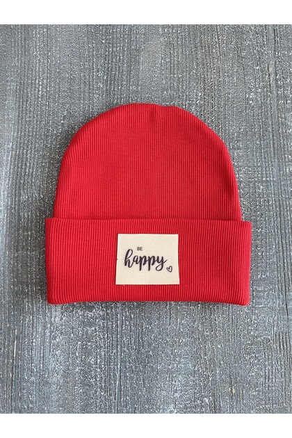 kız / erkek bebek / çocuk etiketli kaşkorse bere HAPPY
