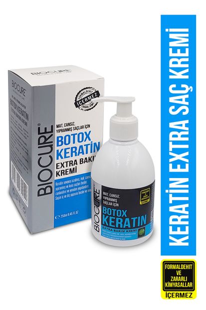 Biocure Botoks Keratin Extra Saç Bakım Kremi Hair Botox / Onarıcı,yapılandırıcı,dolgunlaştırıcı 250ml - 2