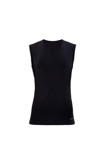 Men's Tshirt V Neck Tender Cotton 9231 - Black