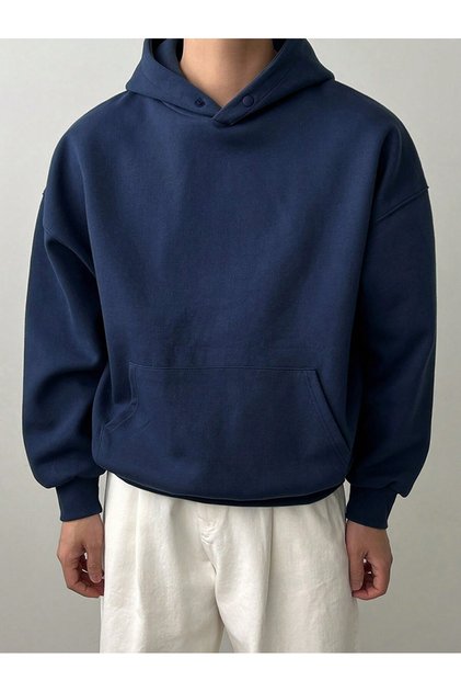 Coko series DAZY Kangaroo Pocket Drop Shoulder Hoodie