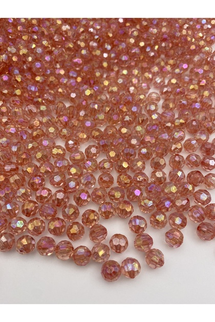 10mm Janjanli Salmon / Coral Color Honeycomb Model Acrylic Beads, Jewelry Bag Beads (100gr, ~200 Pieces)