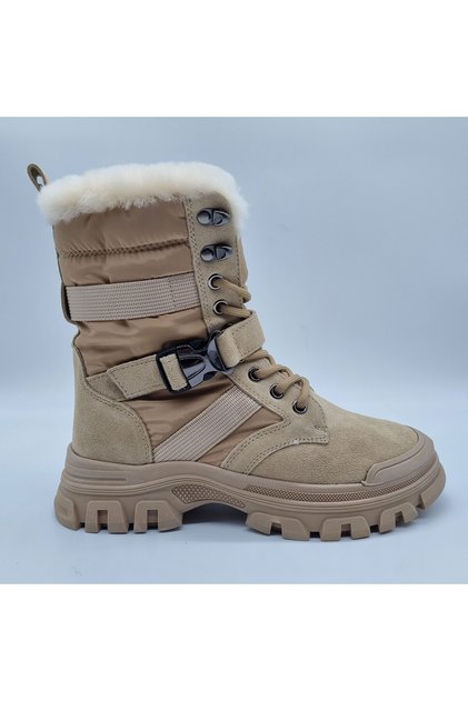 Original Leather Fur Cold Proof Anti-Slip Sole Stylish Boots