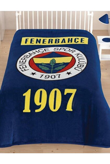 Taç Lisanslı Fenerbahçe 1907 Battaniye Tek Kişilik - 1