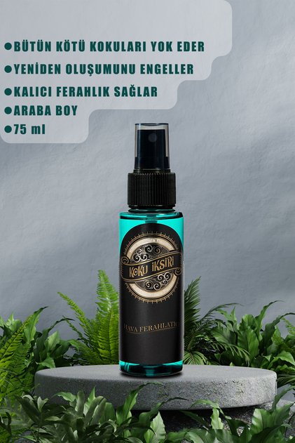 Bütün Kötü Kokulara Son Araç Boy Ferahlatıcı Oda Parfümü Kötü Koku Giderici Oda Kokusu 75 ml