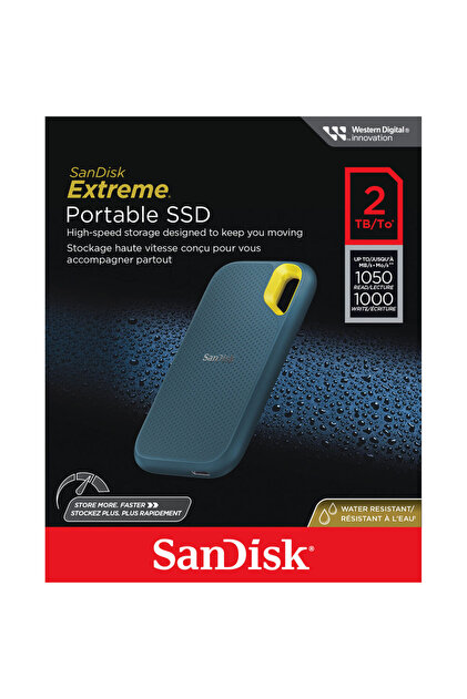 Sandisk Extreme 2TB 1050MB/sn V2 Taşınabilir SSD SDSSDE61-2T00