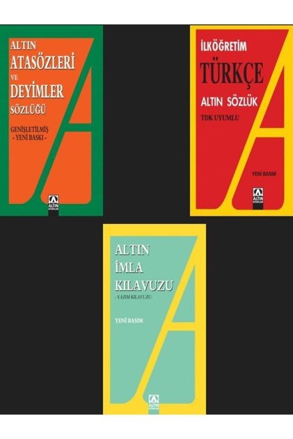 Altın Kitap Ilköğretim Türkçe Sözlük-imla Klavuzu-atasözü Ve Deyimler Sözlüğü--3 Kitap--