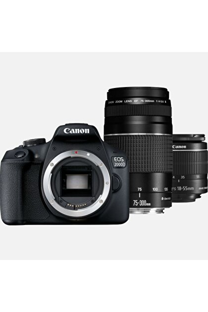 Canon EOS 4000D 18-55 + 75-300 LENS ( İthalatcı Garantili