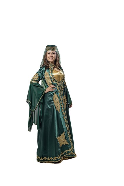 hurrem sultan dress design Hurrem Sultan Cosplay Dress: Silk Chiffon, Tiara, and Veil