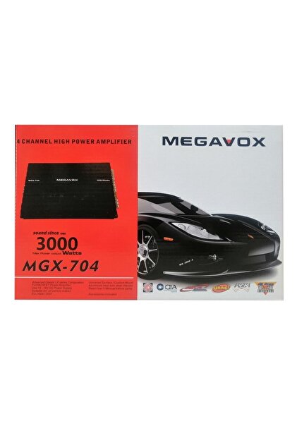 Megavox Mgx-704 4 Kanal Anfi 3000w Ful Mosfet - Fiyatı, Yorumları