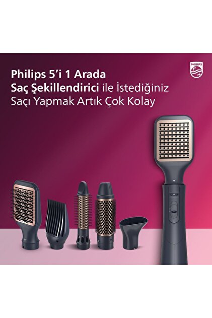 BHA530/00 5000 Serisi 5'i 1 Arada Argan Yağlı Saç Şekillendirici
