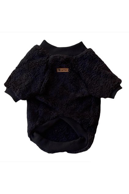 Peluş Siyah Kedi Köpek Sweatshirt