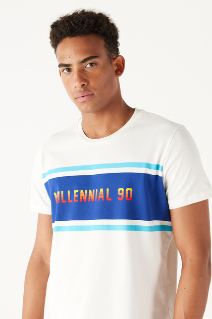 AC&Co / Altınyıldız Classics Erkek Ekru Slim Fit Dar Kesim
