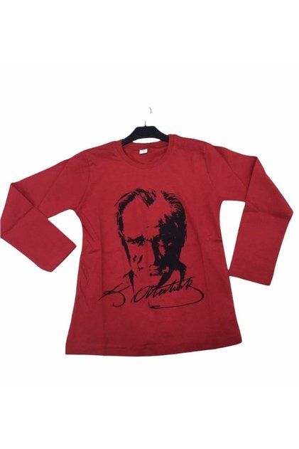 Atatürk Long Sleeve Combed Cotton Super T-Shirt 23 April 29 October Atatürk Long Sleeve