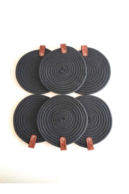 Decorative Snail Jute Woven Coasters