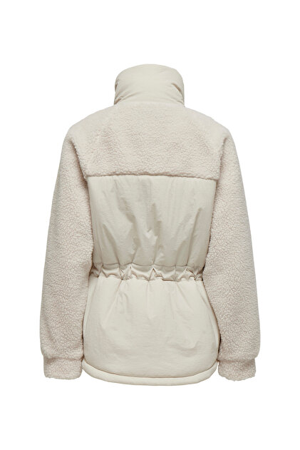 teddy♡様ミックス0 ONLY Krem Kadın Mont ONLARIANNA PADDED MIX TEDDY JACKET - Fiyatı