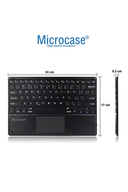 Microcase Tablet ve Telefonlar için Şarjlı Touchpadli Türkçe