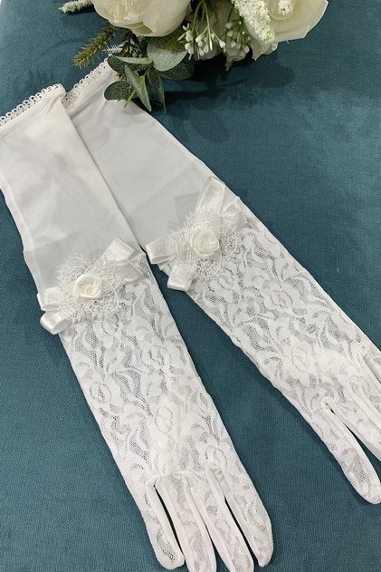 Düğün Nikah Ürünü Gelin Eldiveni Nikah Eldiveni – Eldiven, Şık Tasarım, Kadın Aksesuarı