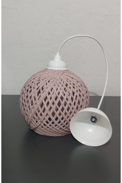 Sarkıt Top Avize Pudra Pembe