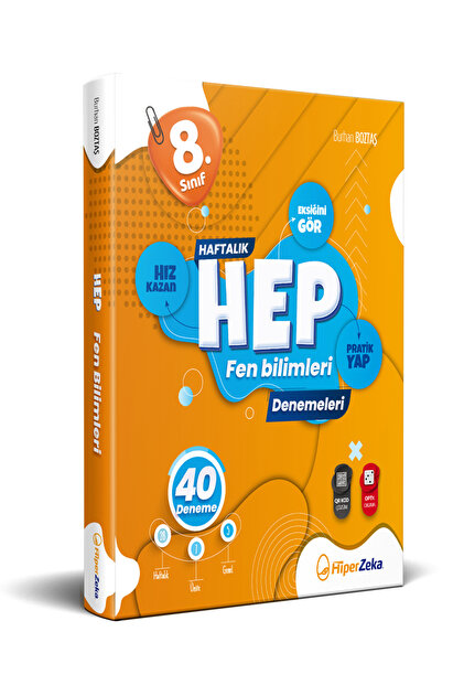 Hiper Zeka Yayınları Süper Fiyat 8. Sınıf Haftalık Hep Fen