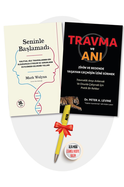 Seninle Başlamadı Mark Wolynn Travma ve Anı Peter A. Levine 2 Kitap Moda Lisanslı Kalem