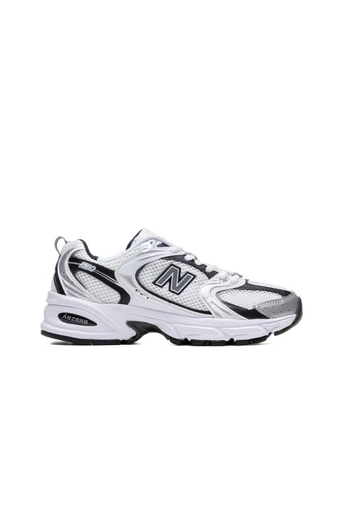 New Balance 530 White Silver Metallic Black - Kadın Spor Ayakkabı MR530LB