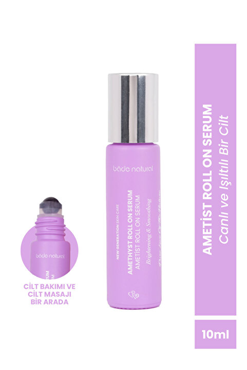 Bade Natural Ametist Taşlı Yaşlanma Karşıtı Masaj Serumu 10 ml