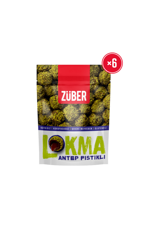 Züber Lokma Antep Fıstıklı Meyve Topu 96g x 6 Adet