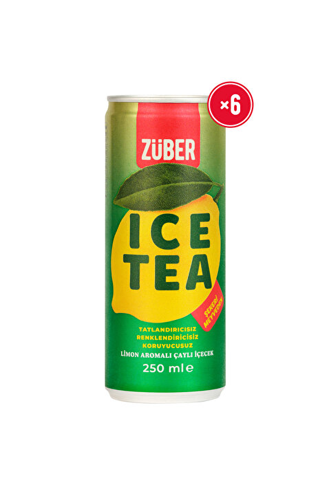 Züber Ice Tea Limon Soğuk Çay 250ml x 6 Adet
