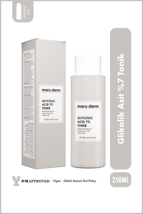 Maru.Derm Glikolik Asit %7 Aydınlatıcı & Leke Karşıtı Tonik 250 ML