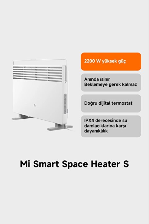 Xiaomi Mi Smart Space Heater S 2200 W Akıllı Elektrikli Isıtıcı - Uzaktan Kontrol (Xiaomi TR Garantili)