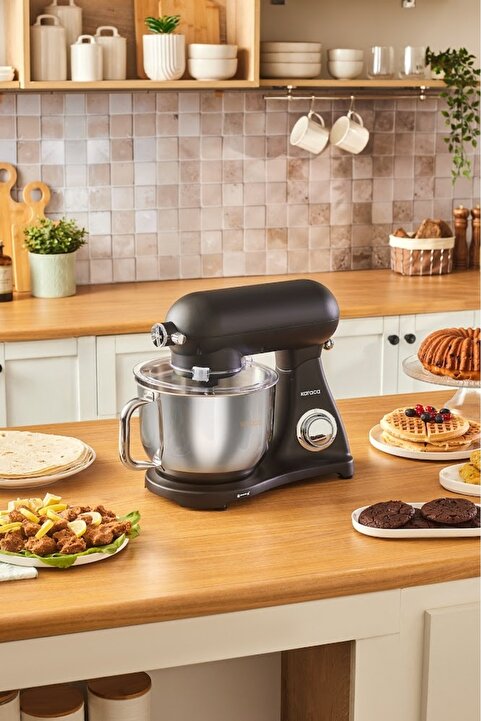 Karaca Powercast Chef Döküm Stand Mikser Matte Black Mutfak Şefi 1800W 6,2 Lt