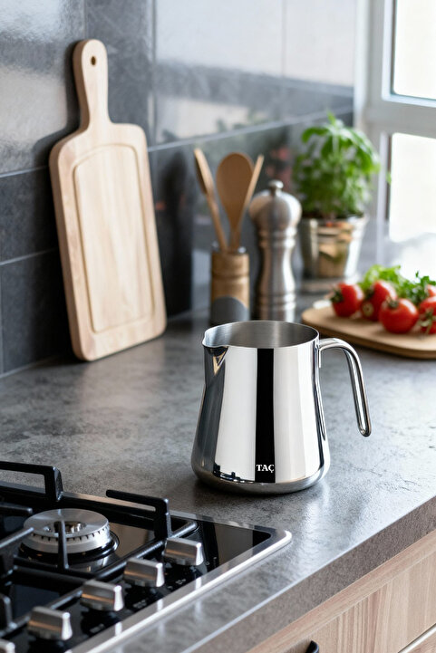 Taç Midi Milk Pot 800 ML Çelik Sütlük
