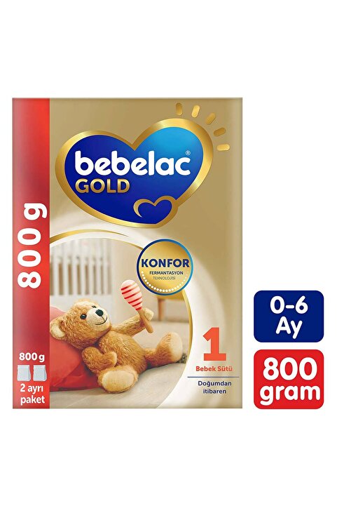 Bebelac Gold Konfor 1 Bebek Sütü 0-6 Ay 800 Gr
