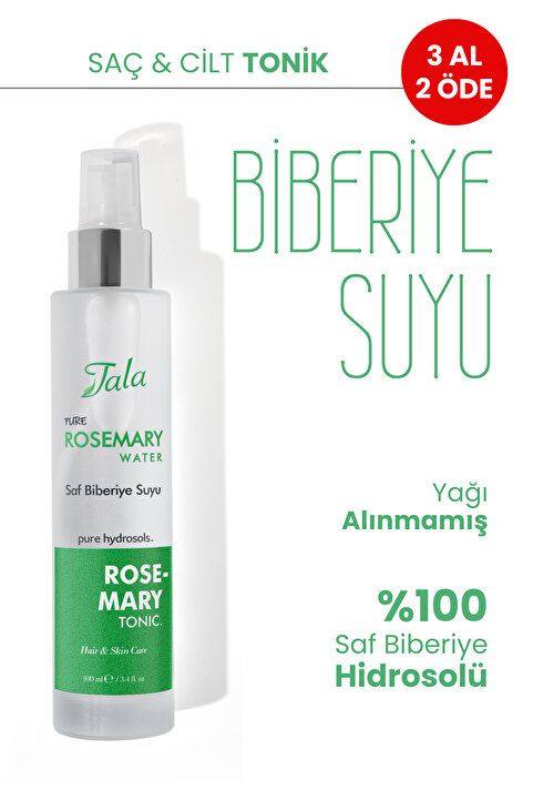 Tala Biberiye Suyu Dökülme Karşıtı ve Saç Uzamasını Destekleyici Saç Toniği %100 Saf ve Doğal 100 Ml