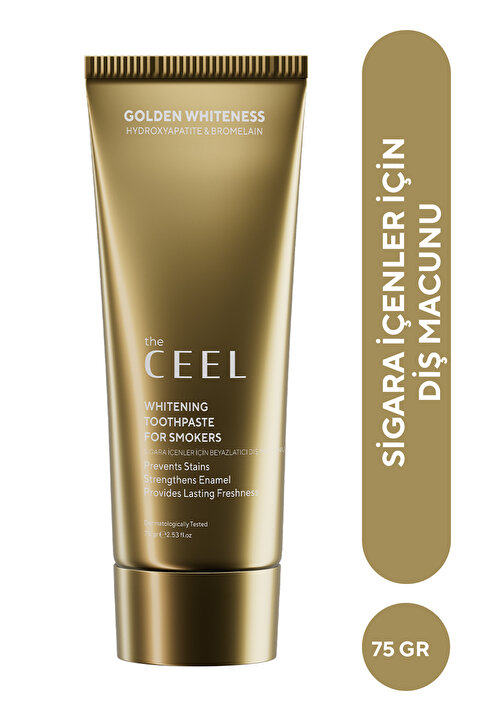 The Ceel Sigara İçenler İçin Beyazlatmaya Yardımcı ve Ferahlatıcı Diş Macunu Bromelain İçerikli 75 gr