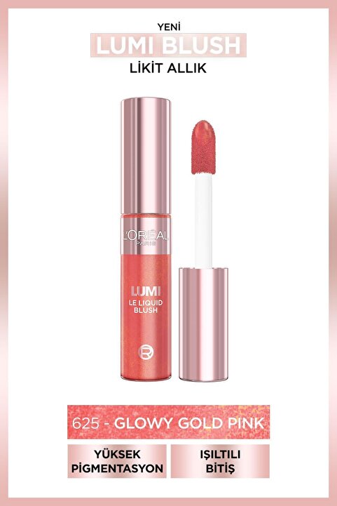 L'Oreal Paris L'Oréal Paris Lumi Blush Likit Allık - 625 Glowy Gold Pink